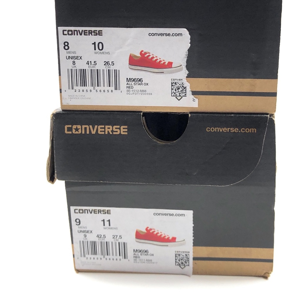 Converse Chuck Taylor All Star Ox Red Low Shoes - Picture 8 of 8